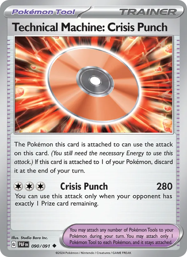 Kartu Technical Machine: Crisis Punch dari Paldean Fates, nomor 090/91