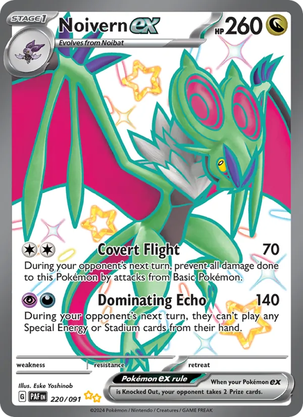 Kaart Noivern ex uit Paldean Fates, nummer 220/91