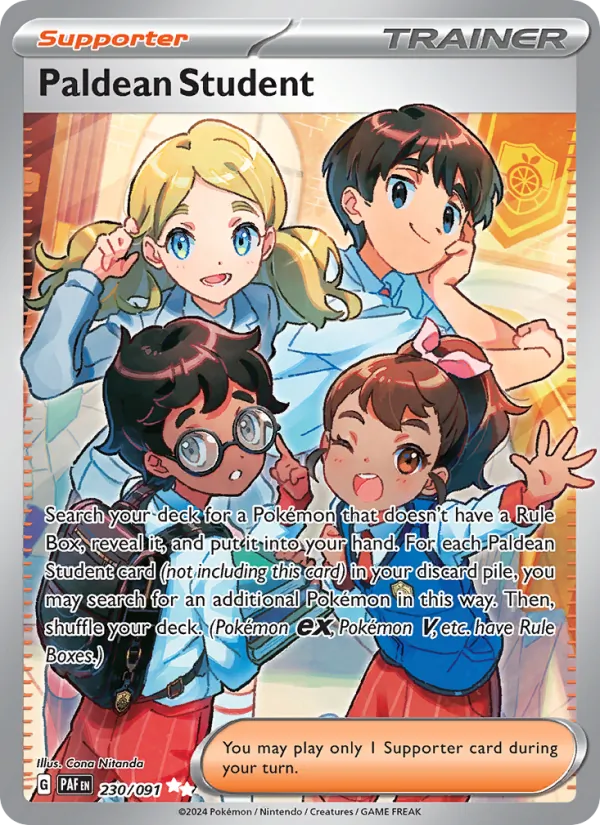 Kartu Paldean Student dari Paldean Fates, nomor 230/91