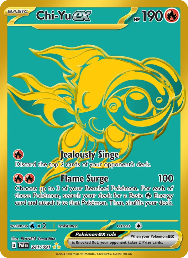 Chi-Yu ex card from Paldean Fates, number 241/91