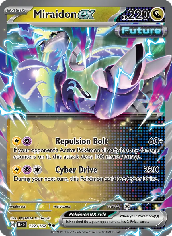 Kaart Miraidon ex uit Temporal Forces, nummer 122/162