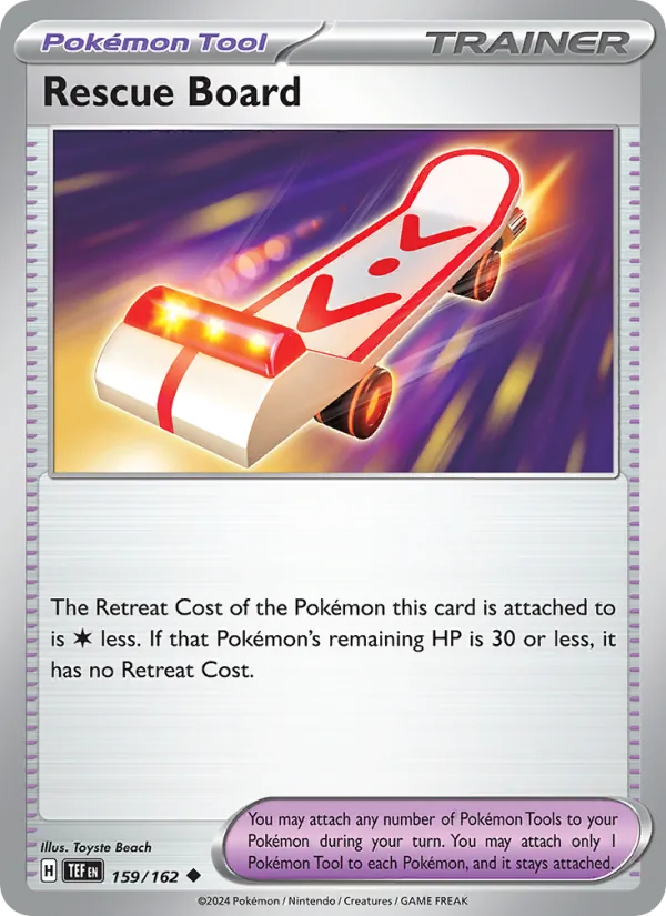 Kaart Rescue Board uit Temporal Forces, nummer 159/162