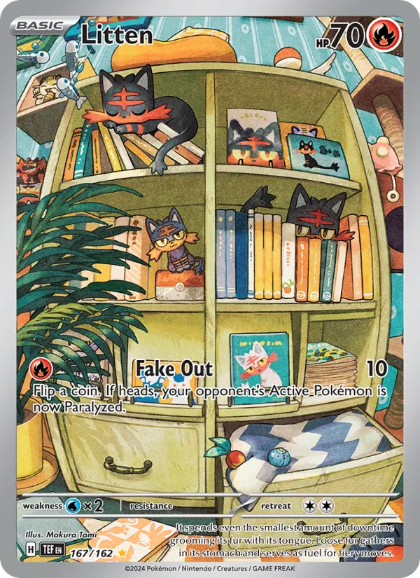 Litten card from Temporal Forces, number 167/162