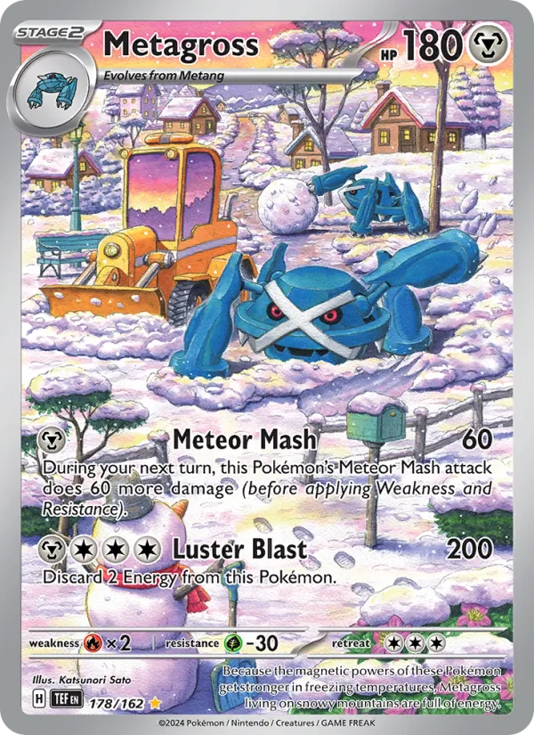 Metagross card from Temporal Forces, number 178/162