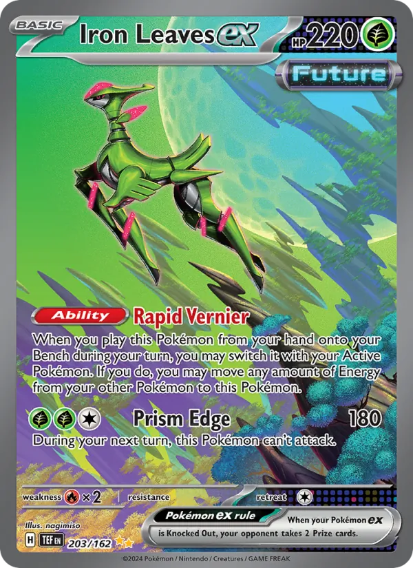 Iron Leaves ex card from Temporal Forces, number 203/162