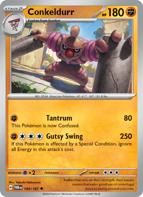 Kaart Conkeldurr uit Twilight Masquerade, nummer 105/167
