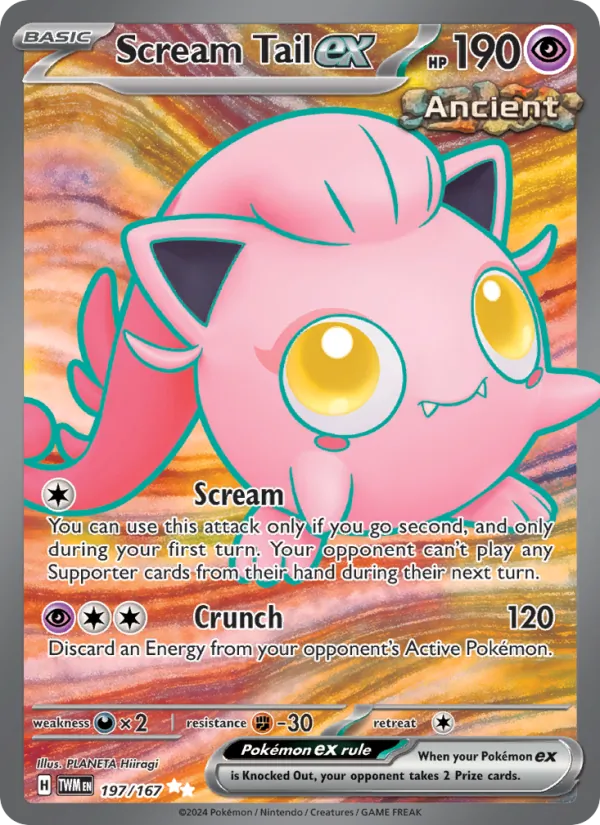 Kaart Scream Tail ex uit Twilight Masquerade, nummer 197/167