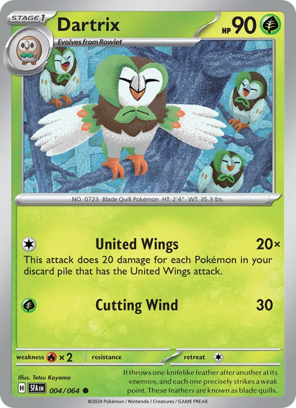 Kartu Dartrix dari Shrouded Fable, nomor 004/64