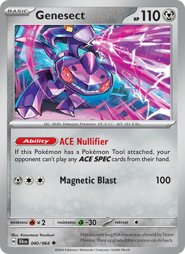 Kaart Genesect uit Shrouded Fable, nummer 040/64