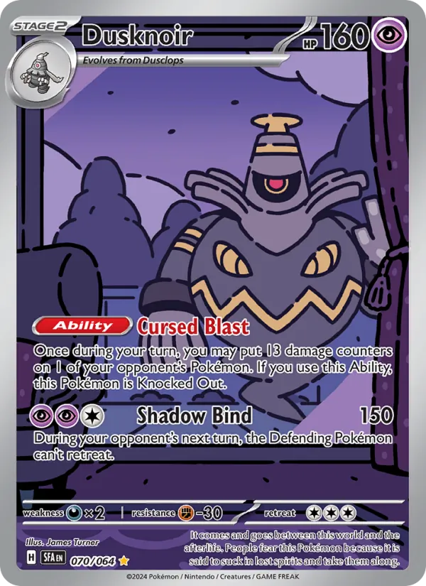 Dusknoir card from Shrouded Fable, number 070/64
