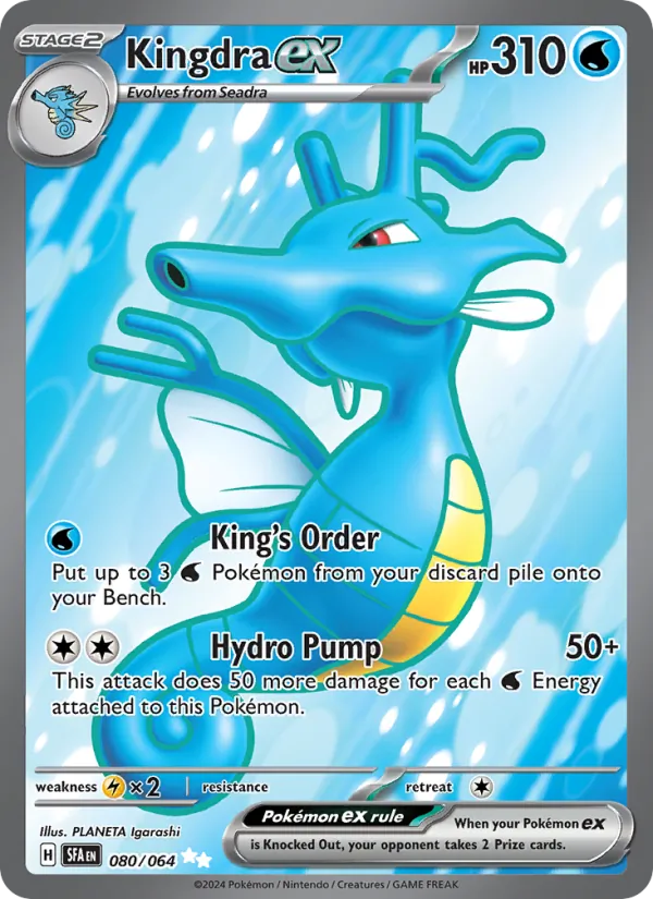 Kartu Kingdra ex dari Shrouded Fable, nomor 080/64
