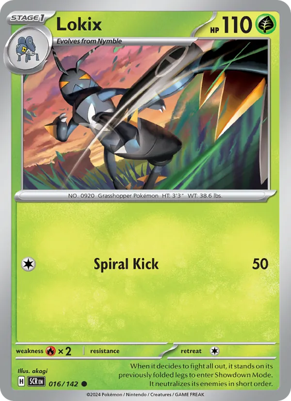 Lokix card from Stellar Crown, number 016/142