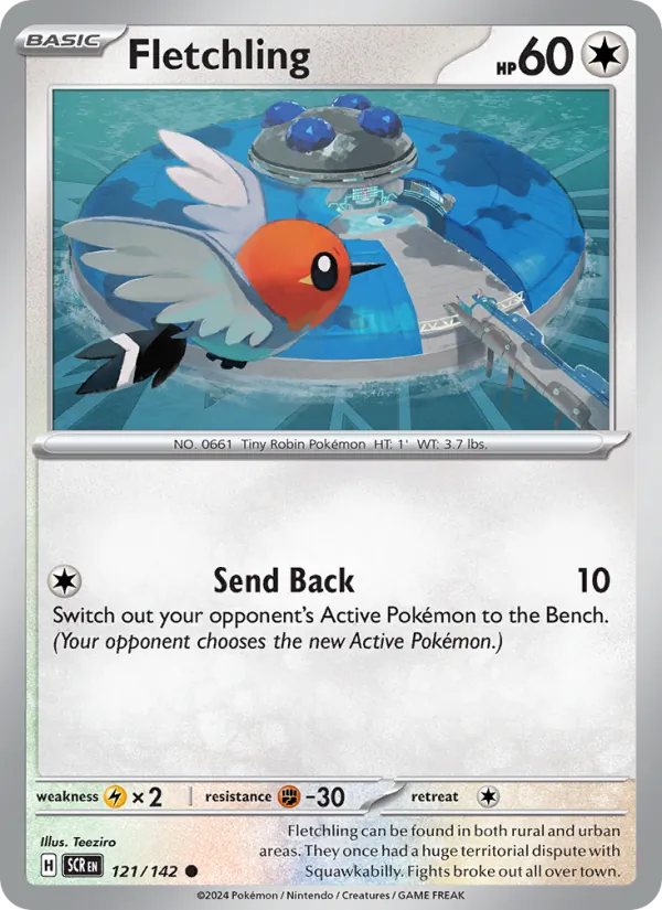 Kartu Fletchling dari Stellar Crown, nomor 121/142