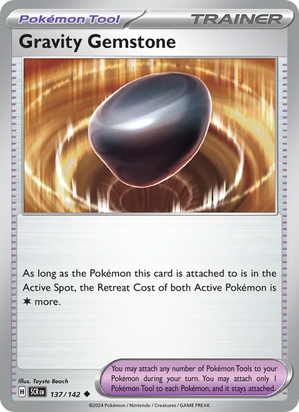Kaart Gravity Gemstone uit Stellar Crown, nummer 137/142