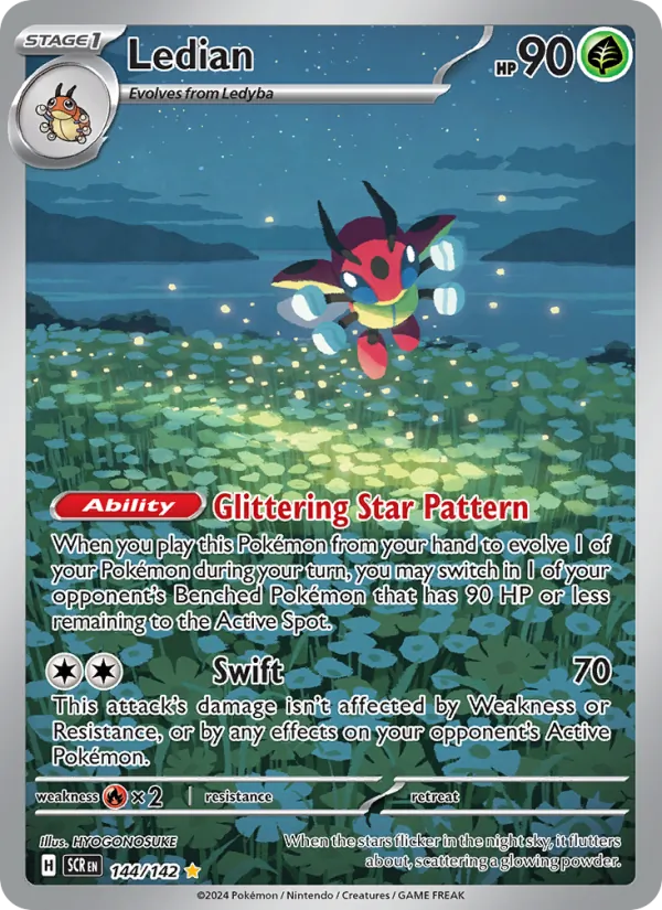 Kartu Ledian dari Stellar Crown, nomor 144/142