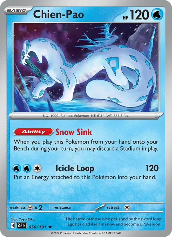 Kartu Chien-Pao dari Surging Sparks, nomor 056/191