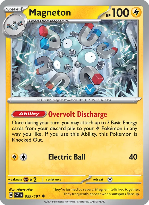 Kaart Magneton uit Surging Sparks, nummer 059/191