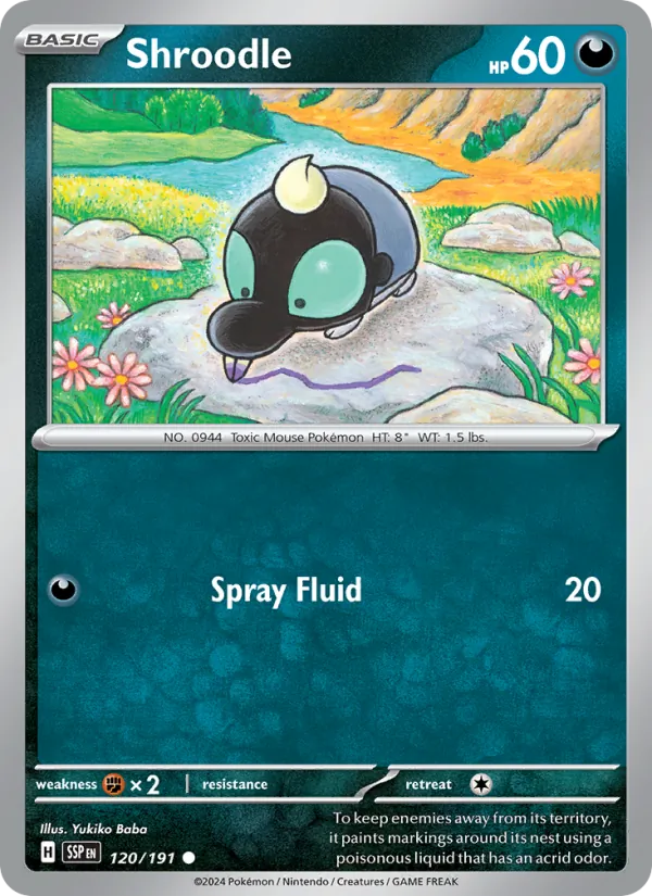 Kartu Shroodle dari Surging Sparks, nomor 120/191