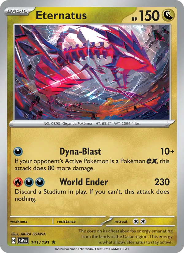 Kartu Eternatus dari Surging Sparks, nomor 141/191
