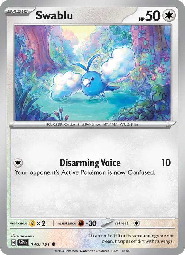 Kartu Swablu dari Surging Sparks, nomor 148/191