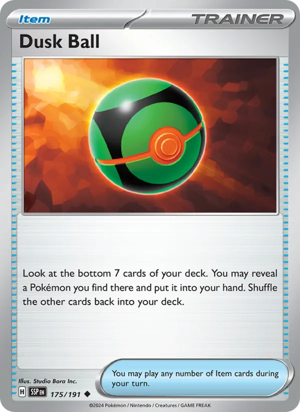 Kartu Dusk Ball dari Surging Sparks, nomor 175/191