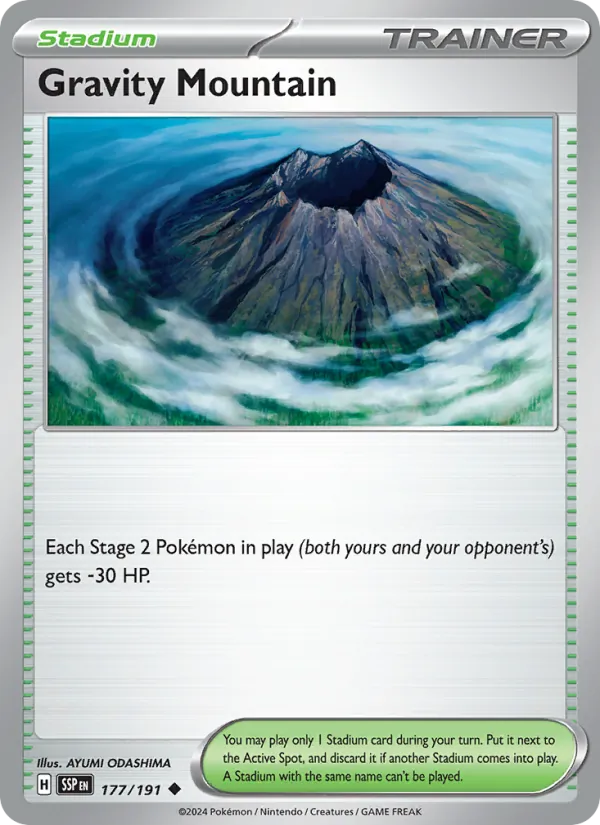Kartu Gravity Mountain dari Surging Sparks, nomor 177/191