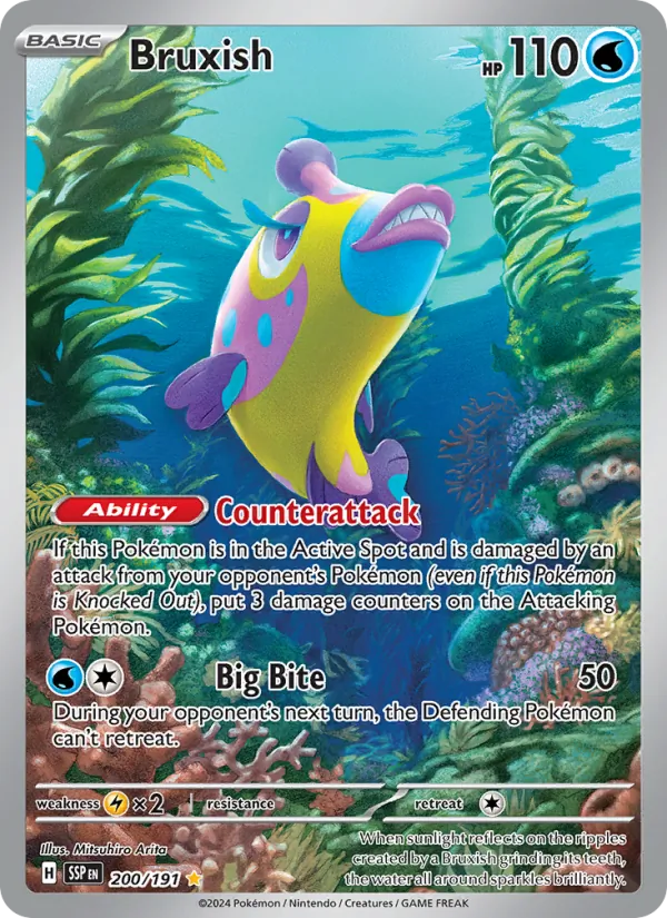 Bruxish card from Surging Sparks, number 200/191