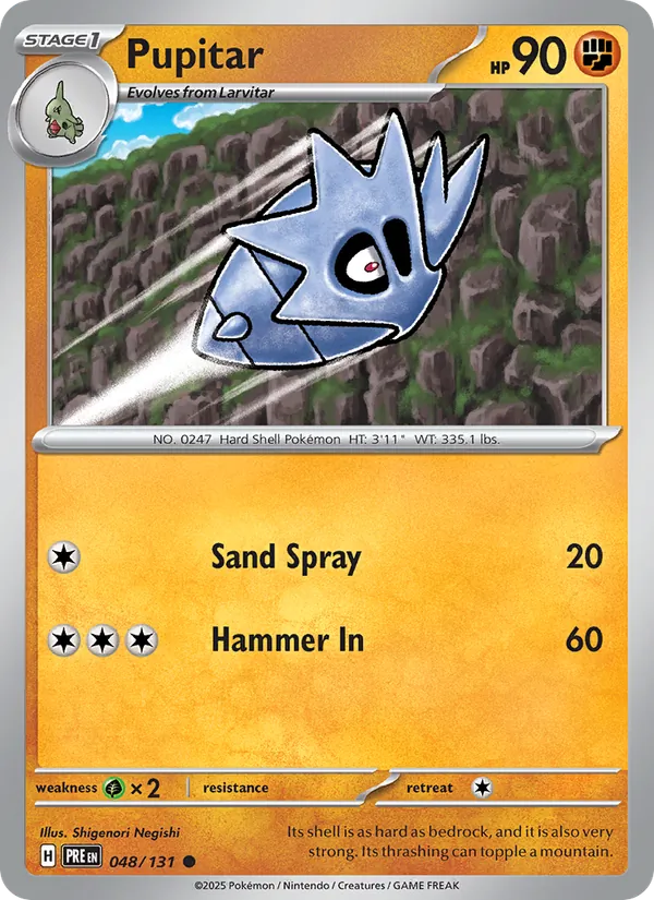 Kartu Pupitar dari Prismatic Evolutions, nomor 048/131