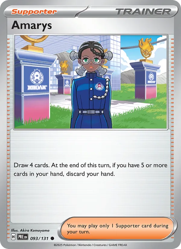 Kaart Amarys uit Prismatic Evolutions, nummer 093/131