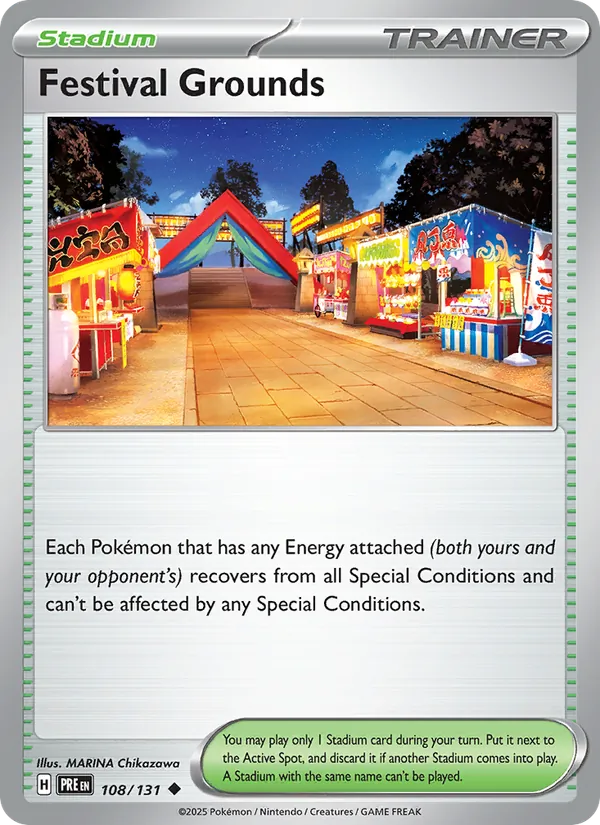 Kartu Festival Grounds dari Prismatic Evolutions, nomor 108/131