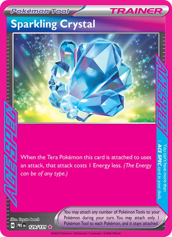 Kartu Sparkling Crystal dari Prismatic Evolutions, nomor 129/131