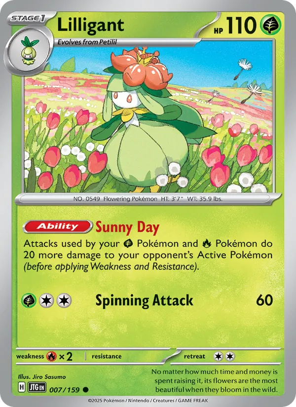Lilligant card from Journey Together, number 007/159