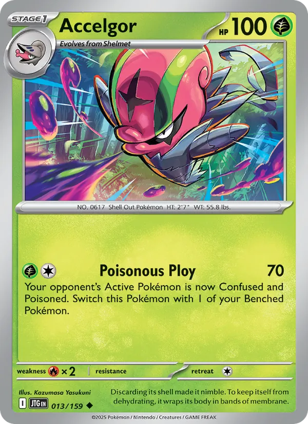 Accelgor card from Journey Together, number 013/159