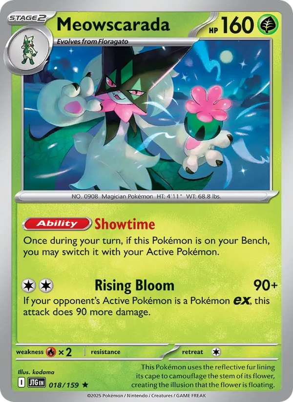 Meowscarada card from Journey Together, number 018/159