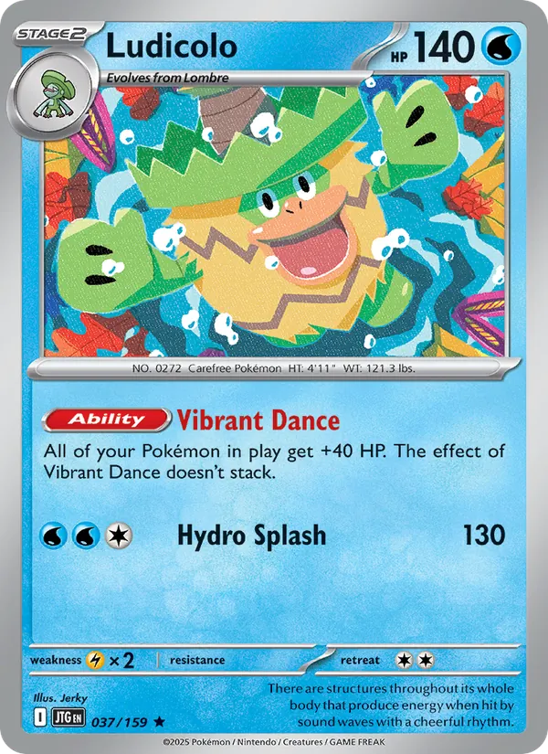 Ludicolo card from Journey Together, number 037/159