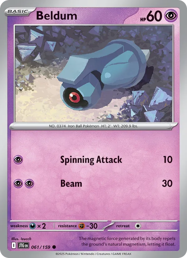 Beldum card from Journey Together, number 061/159