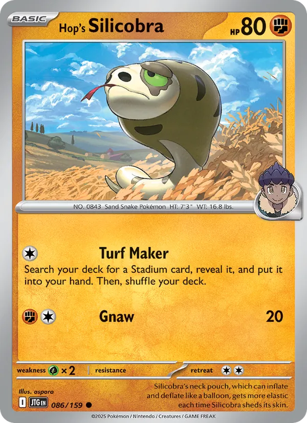 Hop's Silicobra card from Journey Together, number 086/159