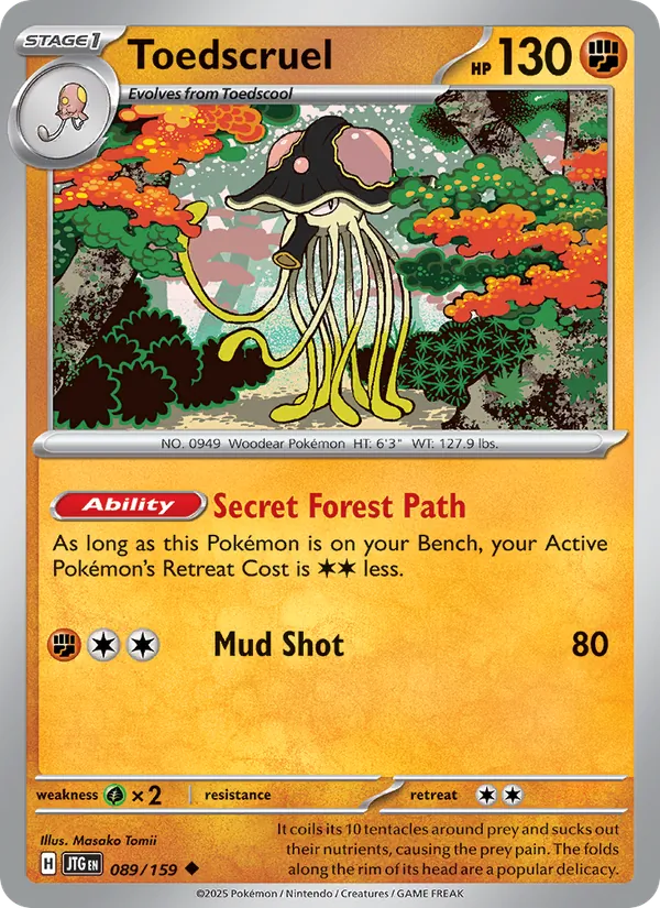 Toedscruel card from Journey Together, number 089/159