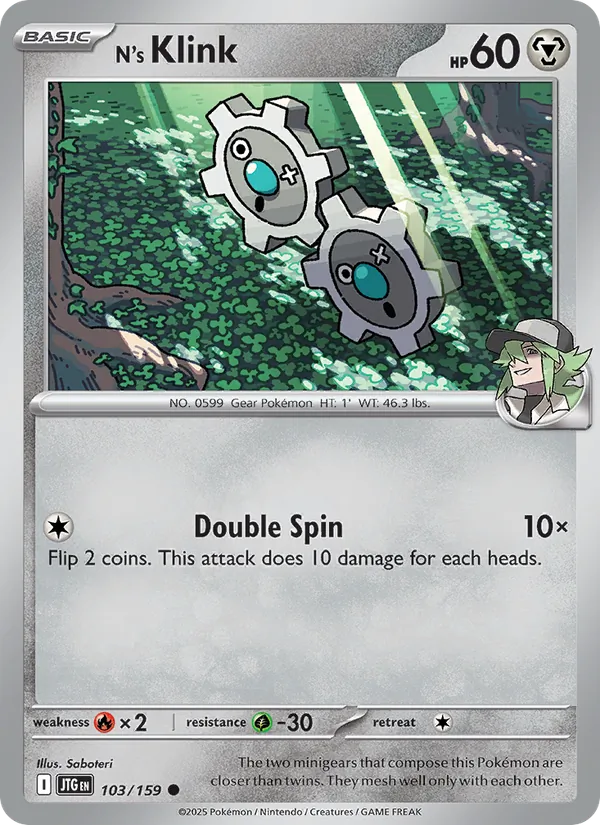 N's Klink card from Journey Together, number 103/159