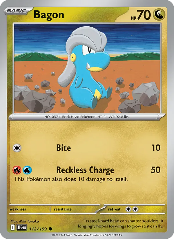 Bagon card from Journey Together, number 112/159