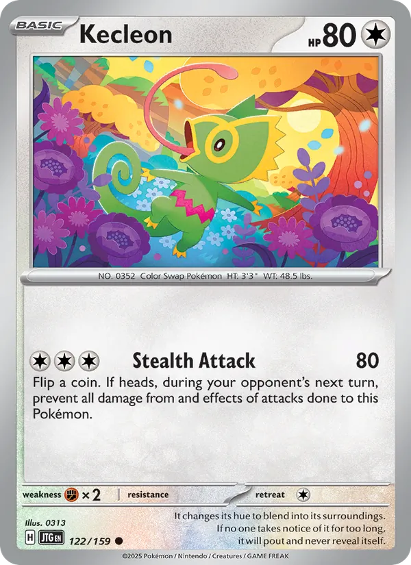 Kecleon card from Journey Together, number 122/159