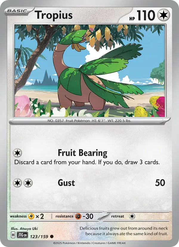 Tropius card from Journey Together, number 123/159