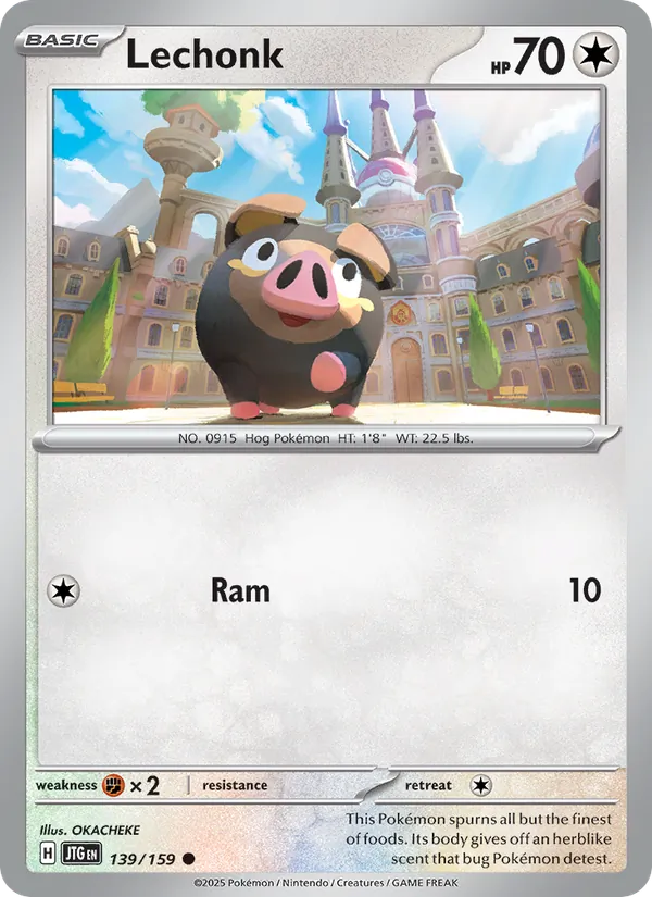 Lechonk card from Journey Together, number 139/159