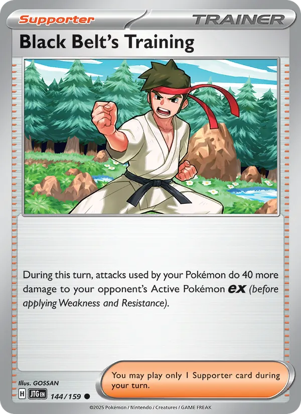 Black Belt's Training card from Journey Together, number 144/159