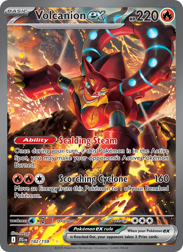 Volcanion ex card from Journey Together, number 182/159