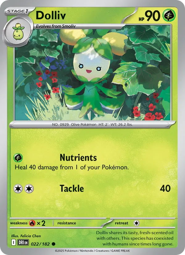 Dolliv card from Destined Rivals, number 022/182