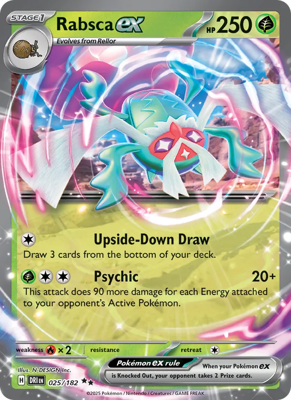 Rabsca ex card from Destined Rivals, number 025/182
