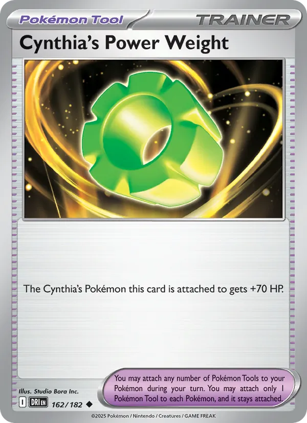 Cynthia's Power Weight card from Destined Rivals, number 162/182