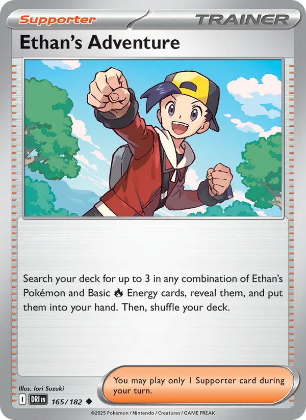 Ethan's Adventure card from Destined Rivals, number 165/182