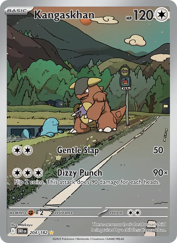 Kangaskhan card from Destined Rivals, number 204/182
